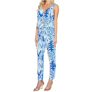 NWT Lilly Pulitzer Paulina Jumpsuit In Tropi Call Me M